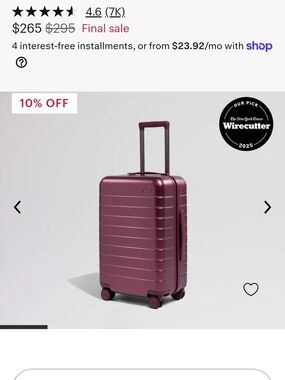 ISO: Away Ruby Haze Carryon Or Bigger Carry On